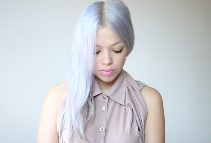 Gallery For &gt; Pastel Hair Tips For Dark Hair