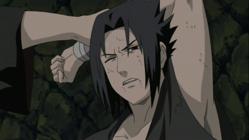 Itachi kitpi Sasuke szemeit a genjutsujban