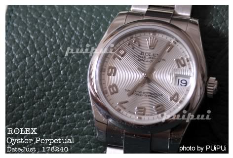 ...ROLEX  OYSTER PERPETUAL DATEJUST 178240 LADY SIZE...