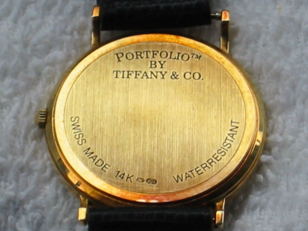 tiffany portfolio watch value