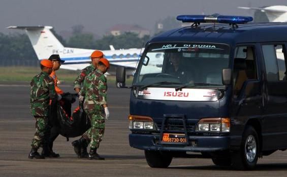 Jenazah korban kecelakaan pesawat Sukhoi Superjet 100 dari Bogor