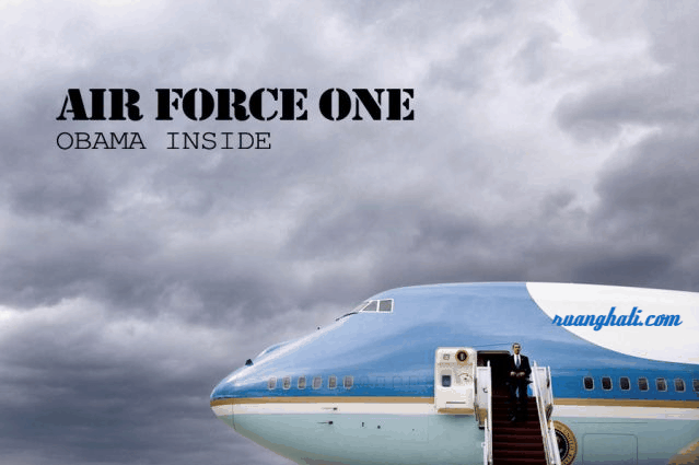 obama dan air force one