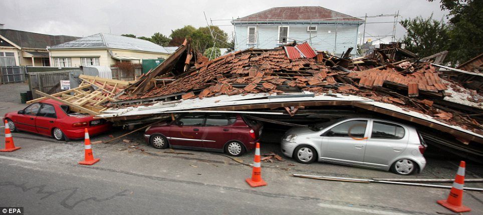 Foto Gempa New Zealand Selandia Baru