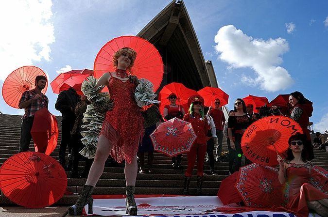 Protest of Sydney prostitutes (12 pics)