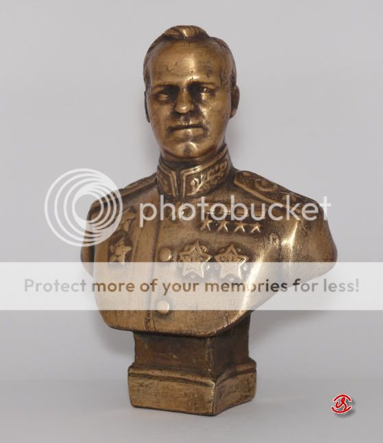 Soviet Russian Marshal USSR ZHUKOV bust statue H=14cm  